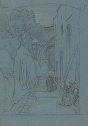 Veduta di una strada a Sorrento