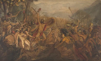 Scena di battaglia, XIX secolo