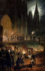 Trasferimento delle ossa della famiglia reale alla Chiesa di St. Denis, 18 gennaio 1817