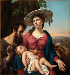 Riposo durante la fuga in Egitto