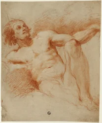 Nudo maschile seduto