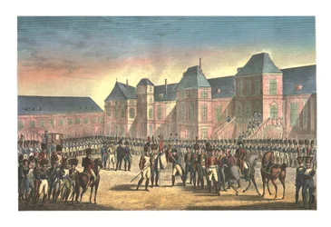 La partenza di Napoleone da Fontainebleau, 20 aprile 1814