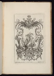 Cartiglio con Trofeo Araldico, Livre d’ornements (Libro di Ornamenti)