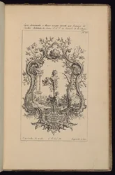 Cartiglio con busto femminile, Livre d’ornements (Libro degli ornamenti)