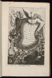 Cartiglio con il bastone di Mercurio, Livre de Cartouches Irréguliers (Libro di Cartigli Irregolari)
