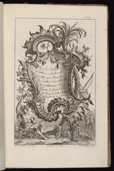 Cartiglio con palma, Livre de Cartouches Irréguliers (Libro di cartigli irregolari)
