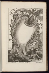 Cartouche con albero, Livre de Cartouches Irréguliers