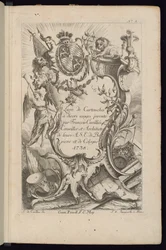 Pagina del titolo, Livre de Cartouches à divers usages (Libro di cartigli per diversi usi)