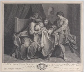 Giacobbe che piange sulla veste del figlio mentre gli altri figli gliela strappano, 1724