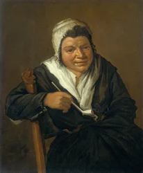 Una Donna che Fuma una Pipa