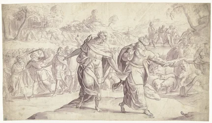 Giosuè fa giustiziare i cinque re degli Ammoniti (Storia di Giosuè)