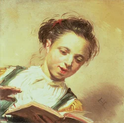 Una ragazza che canta