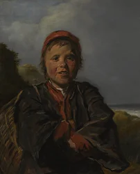 Un pescatore in un paesaggio