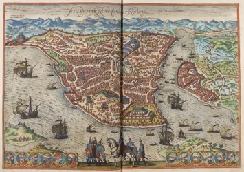 Bisanzio. Costantinopoli Da: Civitates Orbis Terrarum, 1572