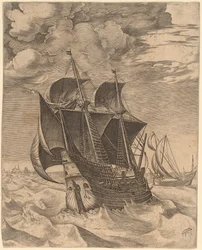 Una nave olandese e un Boeier