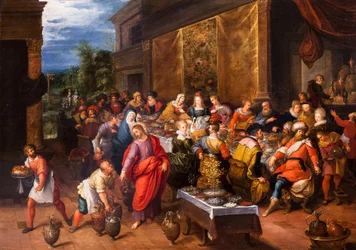 Le nozze di Cana (olio su tela)