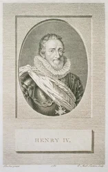 Enrico IV (1553-1610), inciso da Pierre Alexandre Tardieu (1756-1844), 1783