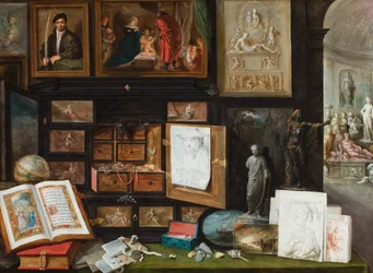 Gabinetto di un collezionista. c.1617 (olio su tavola)