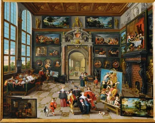 Galleria di un collezionista (dipinto su legno)