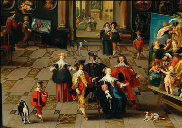 Galleria di un collezionista (dipinto su legno)
