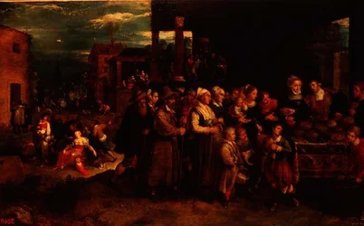 Le sette opere di misericordia, c.1617