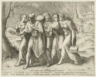 Lot lascia Sodoma (Storia di Lot)