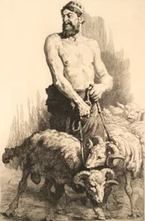 Il pastore con i montoni