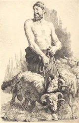 Il pastore con i montoni