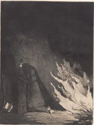 Incendio nel monastero