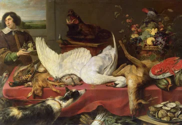Natura morta con cigno