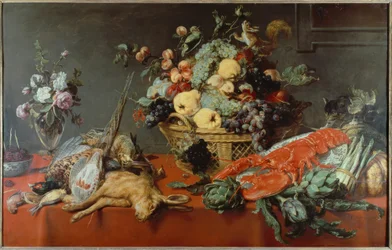 Natura morta con cesto di frutta