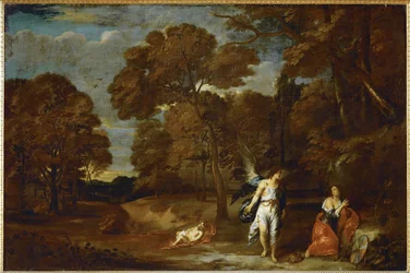 Paesaggio con Agar e l