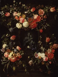 Madonna circondata da fiori, 1662