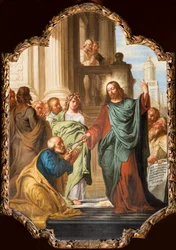 Chiesa parrocchiale (Parochiekerk Onze-Lieve-Vrouw). Interno. Dipinto. Frans Ykens.