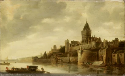 Veduta del Valkhof di Nimega, 1645-1650 circa (olio su tavola)