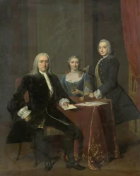 Gruppo di famiglia in un interno
