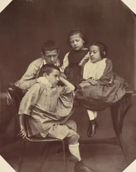 Alfons, Eugen, Marie e Hermine Antoine, 1850s-60s