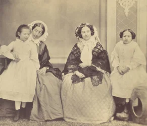 Elise Höusermann, Hermine, Marie e Marie Antoine, anni 1850-60