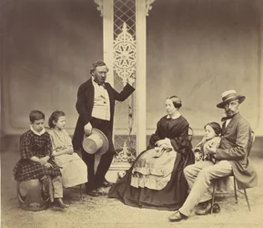 Ritratto di gruppo di sei persone