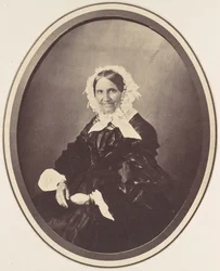 Ritratto di una donna anziana, anni 1850-60