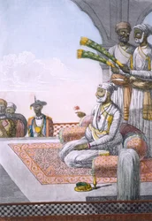 Un Rahjah con attendenti