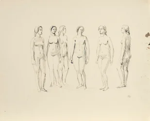 Sei nudi femminili