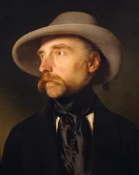 Ritratto del pittore Franz Wipplinger (1762-1812), dipinto di Franz Eybl (1806-1880)