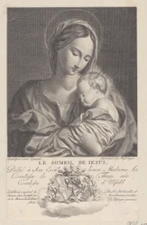 Vergine e Bambino, con il Bambino Gesù che dorme tra le sue braccia Le Someil de Jesus, 1743-1807