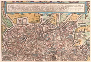 Antica Roma, parte A, Italia (incisione)