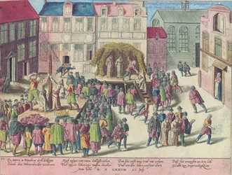Esecuzione a Bruges mediante rogo di tre frati per sodomia, 28 giugno 1578
