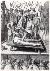 Esecuzione dei Cattolici in Inghilterra durante il regno di Elisabetta I (1533-1603)