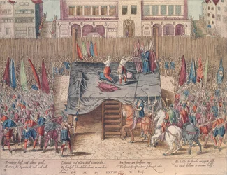 Esecuzione di Philippe II de Montmorency (1518-68) conte di Hornes, Bruxelles