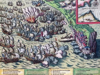 Combattimento al Largo di Gibilterra, stampato il 25 maggio 1607