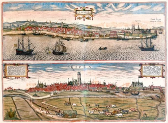 Helsingor e Ribe, Danimarca (incisione)